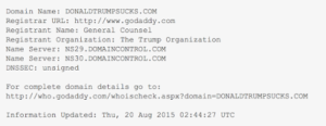 DonaldTrumpSucks domain 1