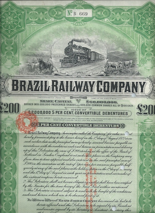 Brazil Railway Convertible Bond
