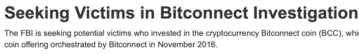 BitConnect Headline