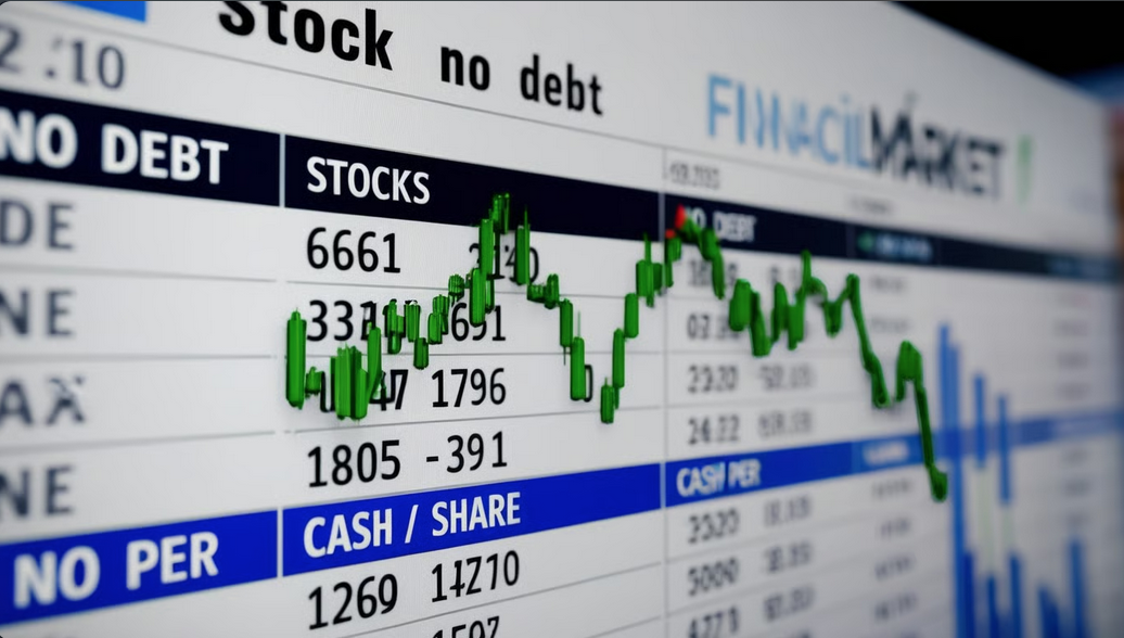 Bargain Hunters’ Delight: Four Stocks Trading Below Cash Per Share with Minimal Debt